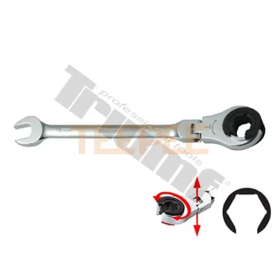 TRIUMF kľúč očkovidlicový račňový s prerezaným očkom a flexibilnou hlavou