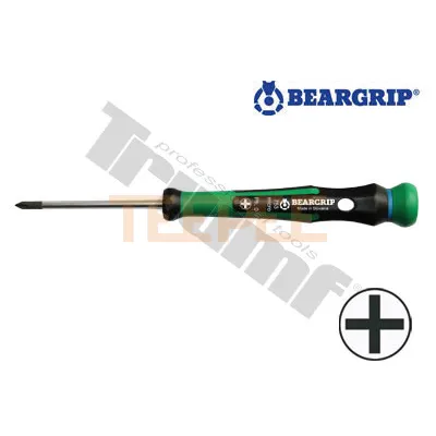 BEARGRIP micro skrutkovač krížový 2K séria 753-PH1 x 80 mm (B-T)