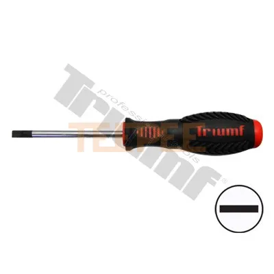 TRIUMF skrutkovač plochý 4,0x100mm, CR-V driek, dvojkomp. rukoväť