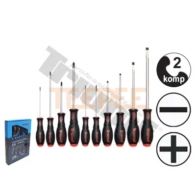 TRIUMF sada skrutkovačov ploché a krížové, 10 dielna