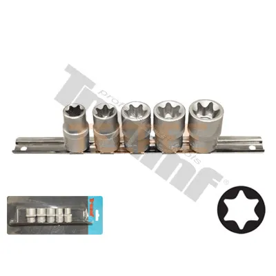 TRIUMF sada hlavíc 1/2" vstup, E profil, E16 - E24, 5 dielna