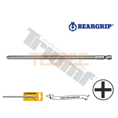 BEARGRIP bit krížový PH (200 mm) séria 4002, plastový držiak (B-T)