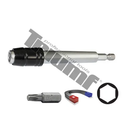 TRIUMF adaptér pre 1/4" bity, magnetická fixácia bitov + super krúžok,materiál CRV