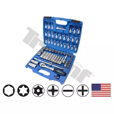 TRIUMF gola sada 3/8" vstup, palcové miery, 71 - dielna