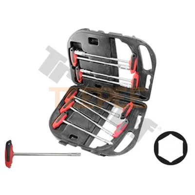 TRIUMF sada T-kľúčov 6-hrrannými hlavicami, L= 230 mm 6-14 mm, 9 - dielna