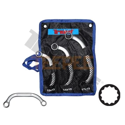 TRIUMF sada kľúčov polmesiacového tvaru 11 - 19 mm, 3-dielna