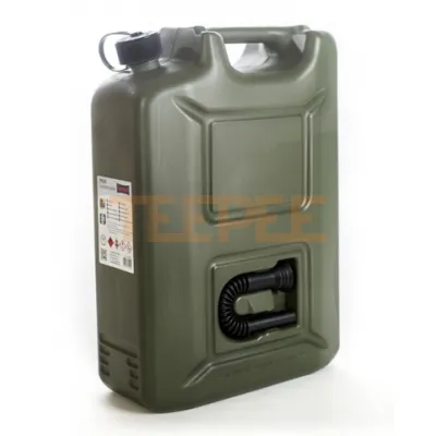 Kanister na benzín 20L zelený PVC