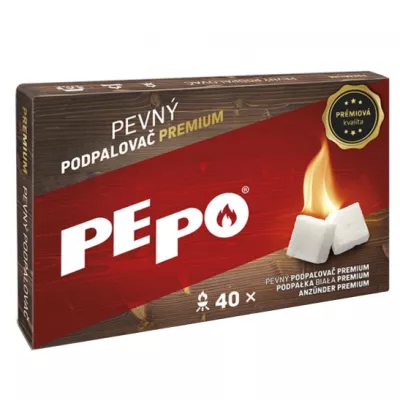 PE-PO pevný podpaľovač Premium 40ks